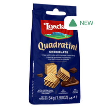 Wholesale Loacker Chocolate Quadratini 1.9 Oz Peg Bag- Bulk