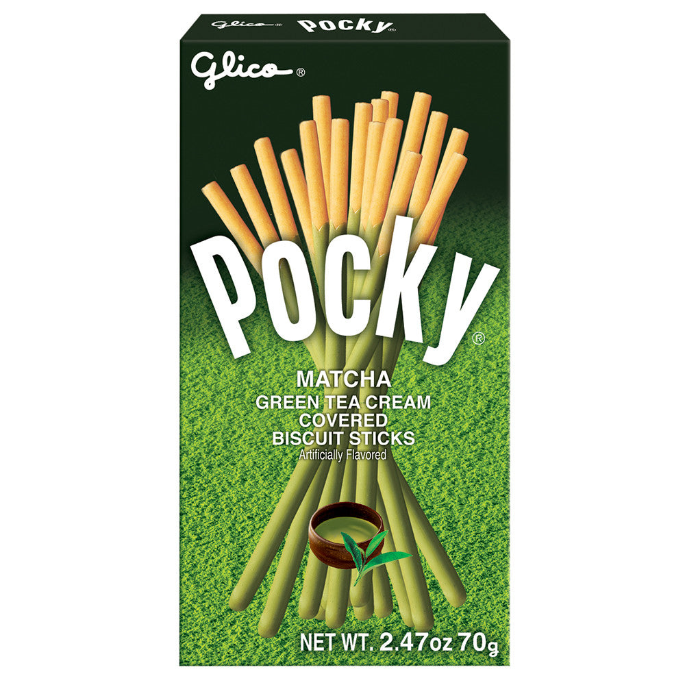 Wholesale Pocky Matcha Green Tea Cookie Sticks 2.47 Oz Box- Bulk