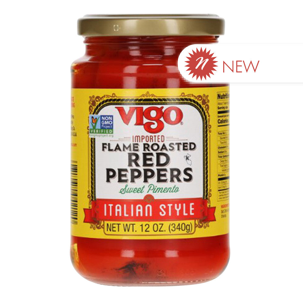 Wholesale Vigo Flame Roasted Red Peppers - 12Oz- Bulk