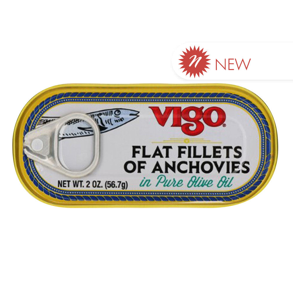 Wholesale Vigo Flat Anchovies 12Oz - Pk12- Bulk