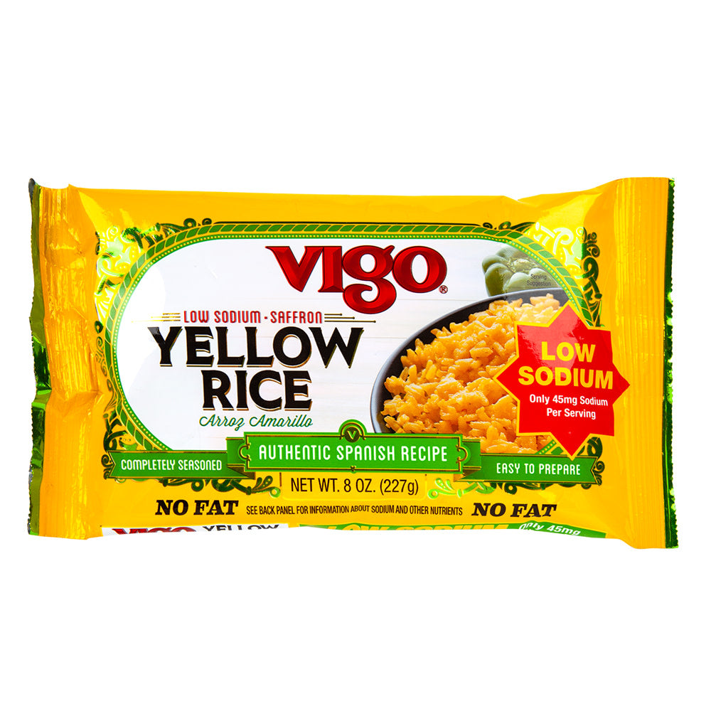 Wholesale Vigo Yellow Low Sodium Rice 8 Oz Bag- Bulk