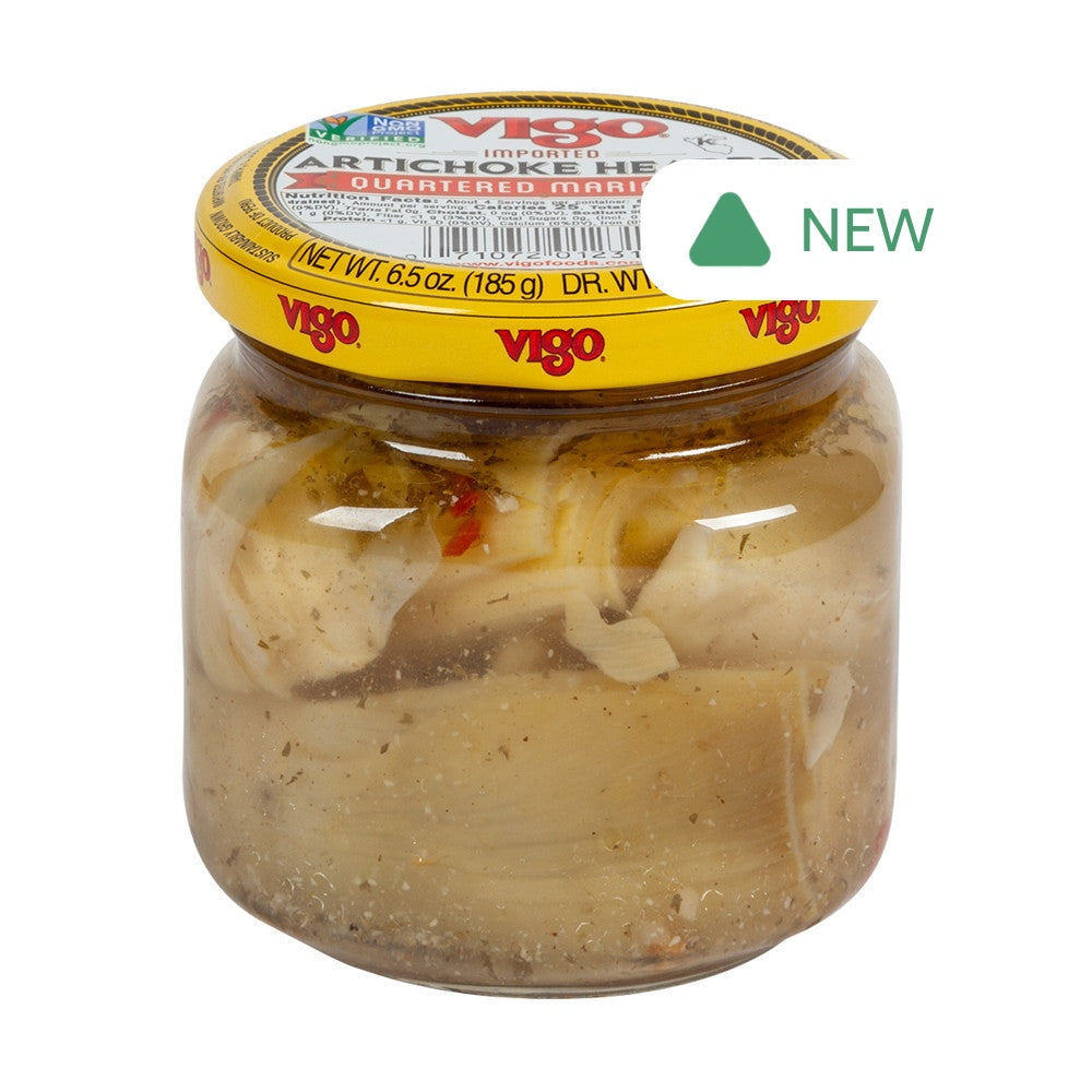 Wholesale Vigo Quatered Marinated Artichoke Hearts 6.5 Oz Jar- Bulk