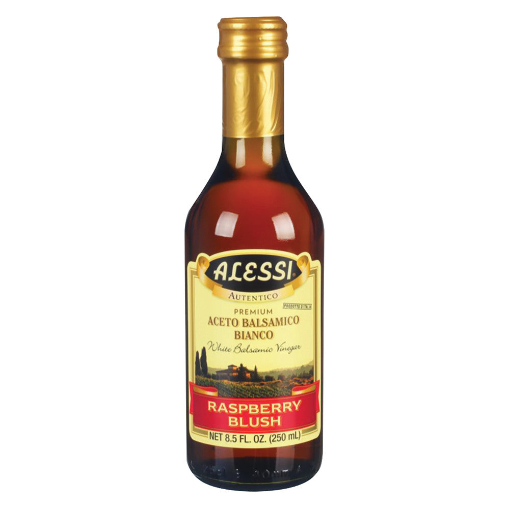 Wholesale Alessia Raspberry Blush White Balsamic Vinegar 8.5 Oz Glass Bottle- Bulk