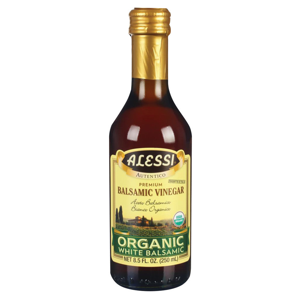 Wholesale Alessia Organic White Balsamic Vinegar 8.5 Oz Glass Bottle- Bulk