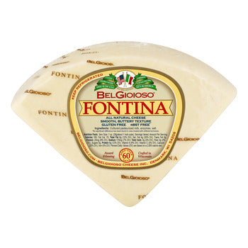 Wholesale Belgioioso Fontina Cheese 1/4 Wheel 5lb- Bulk