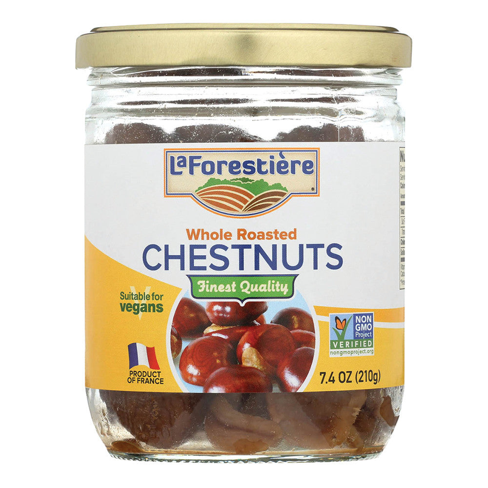 Wholesale La Forestiere Roasted Whole Chestnuts 7.4 Oz Jar- Bulk