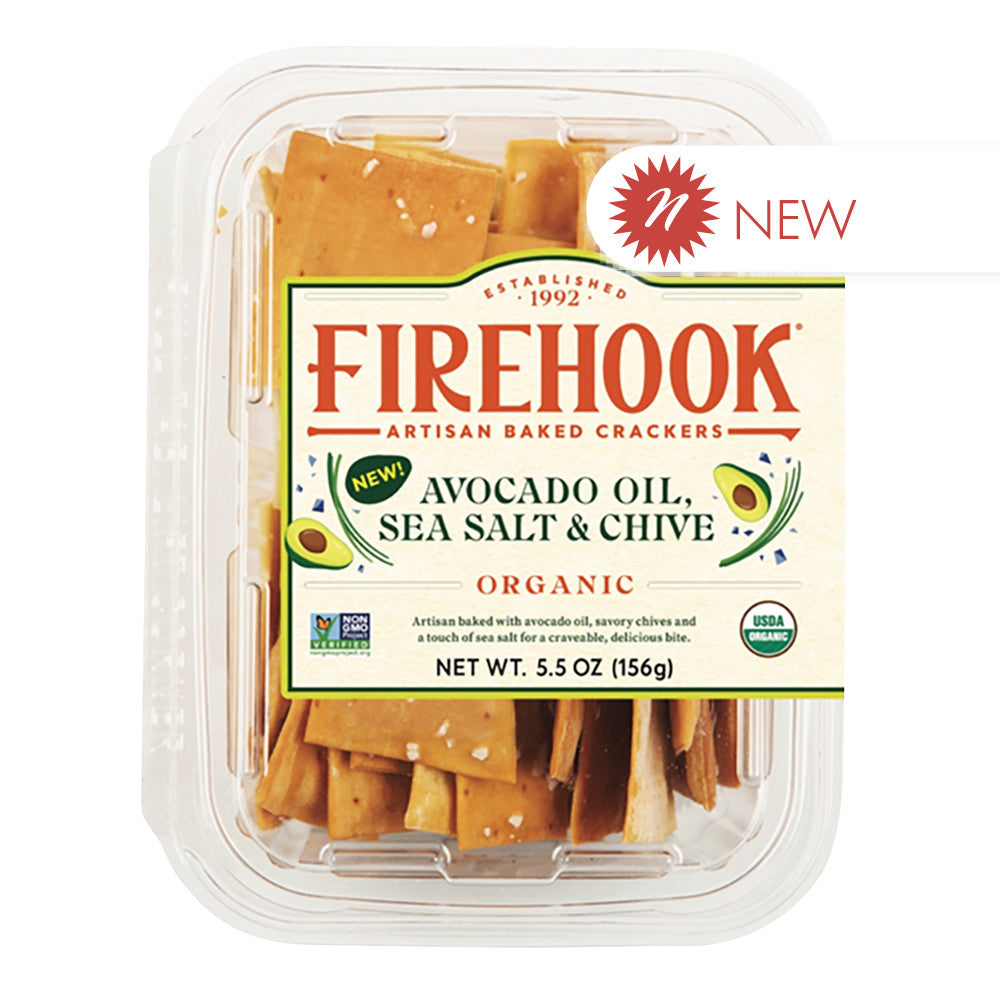 Firehook - Avocado Oil Sea Salt & Chive Crackers - 5.5Oz