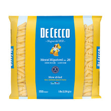 Wholesale De Cecco Dried Mezzi Rigatoni Pasta 5lb- Bulk