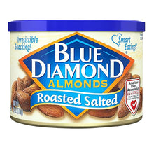 Wholesale Blue Diamond Roasted Salted Almonds 6 Oz Can- Bulk