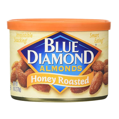 Wholesale Blue Diamond Honey Roasted Almonds 6 Oz Can- Bulk