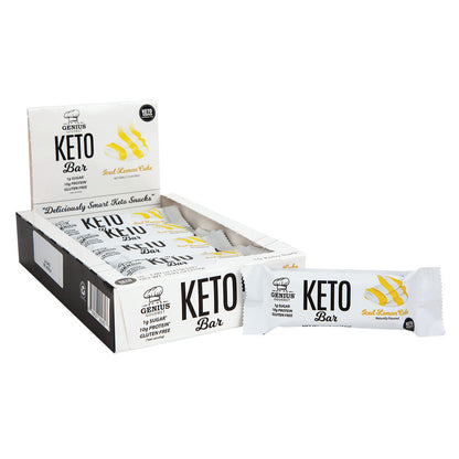 Wholesale Genius Gourmet Protein Bar Iced Lemon Cake 1.09 Oz Bar- Bulk