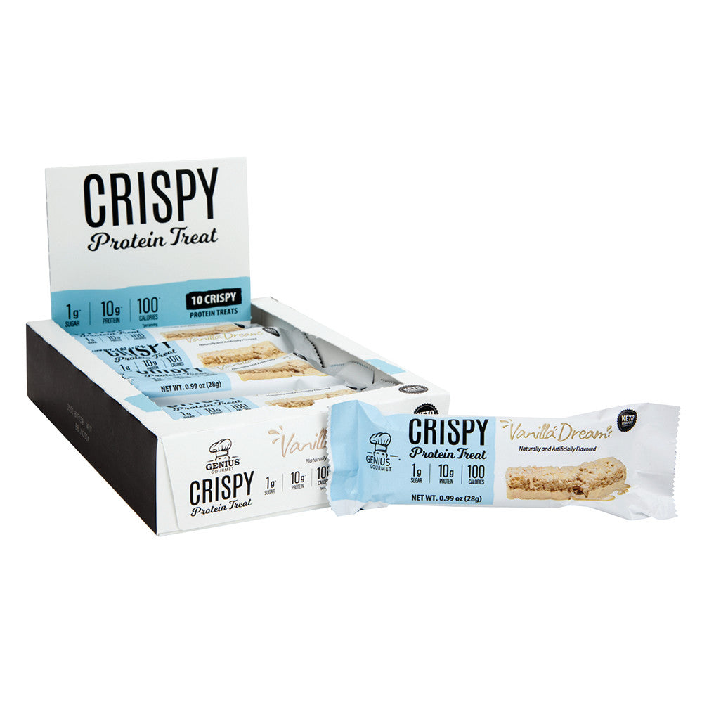 Wholesale Genius Gourmet Protein Bar Vanilla Dream 0.99 Oz Bar- Bulk