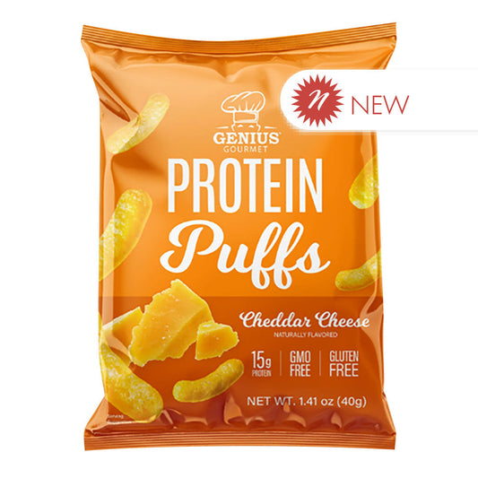 Wholesale Genius Gourmet - Cheddar Protein Pcs - 1.41Oz- Bulk