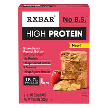 Wholesale Rx Bar - High Protein Peanut Butter Stwbrybar(5Ct) - 10.5Oz- Bulk