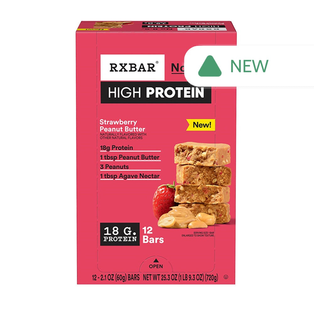Wholesale Rx Bar - High Protein Peanut Butter Stwbrybar - 2.1Oz- Bulk