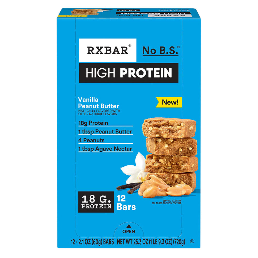 Wholesale Rx Bar - High Protein Peanut Butter Vanilla Bar - 2.1Oz- Bulk