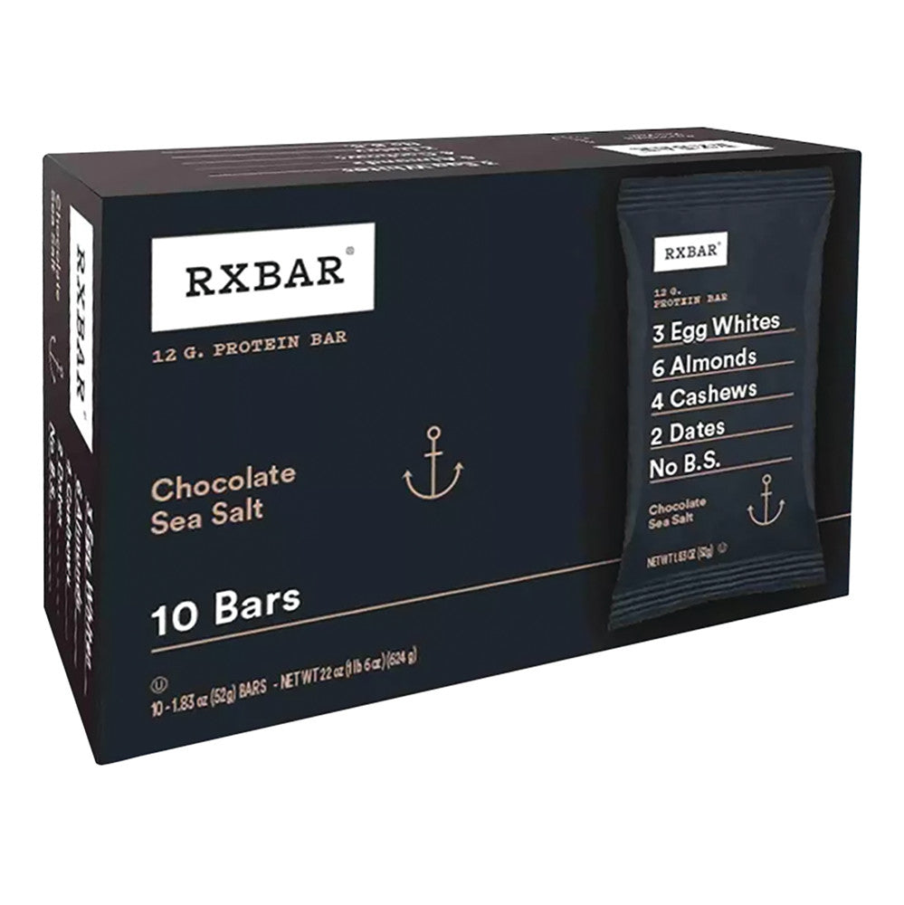 Wholesale Rx Bar Chocolate Sea Salt 10 Count 18.3 Oz Box- Bulk