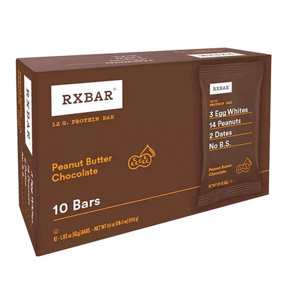 Wholesale Rx Bar Chocolate Peanut Butter 10 Count 18.3 Oz Box- Bulk