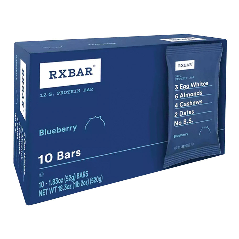 Wholesale Rx Bar Blueberry 10 Count 18.3 Oz Box- Bulk