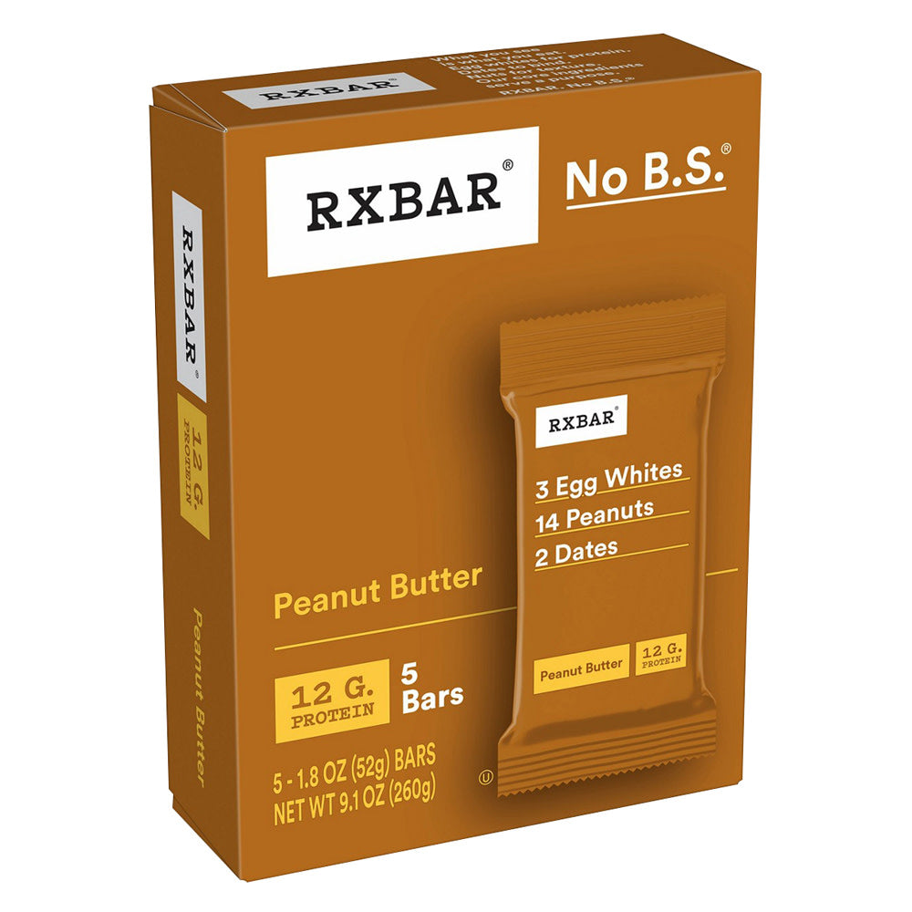 Wholesale Rx Bar - Peanut Butter Bar (5Ct) - 9.10Oz- Bulk