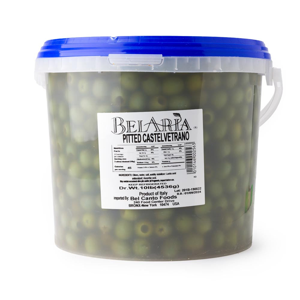 Wholesale Muttenberg Pitted Castelvetrano Olives 10lb- Bulk