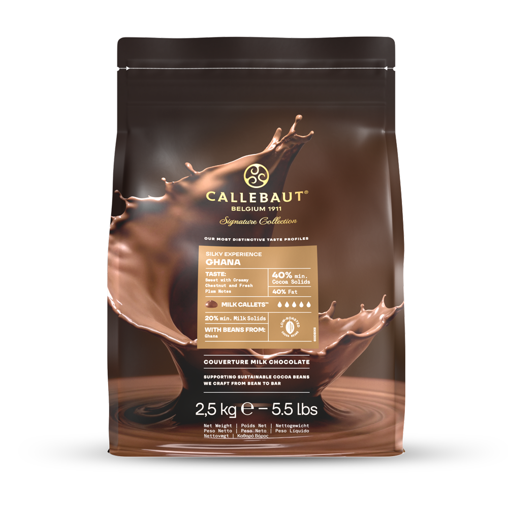 Wholesale Callebaut 40% Ghana Chocolate 2.5kg- Bulk