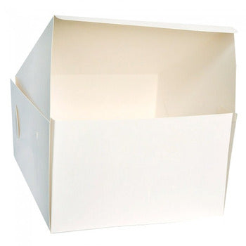Wholesale Evergreen 8" X 8" X 5" White Cake Box- Bulk