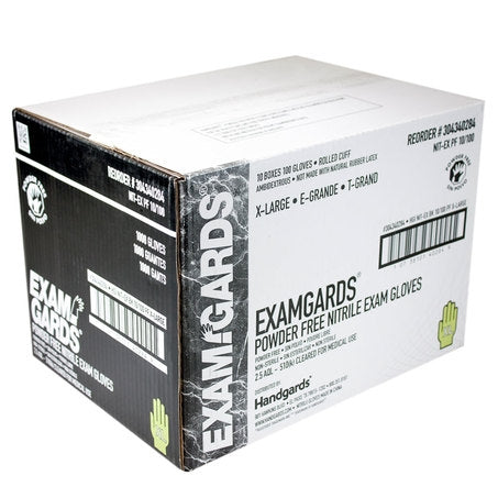 Wholesale Companions Each Gloves Nitrile Black Powder Free Extra Large- Bulk