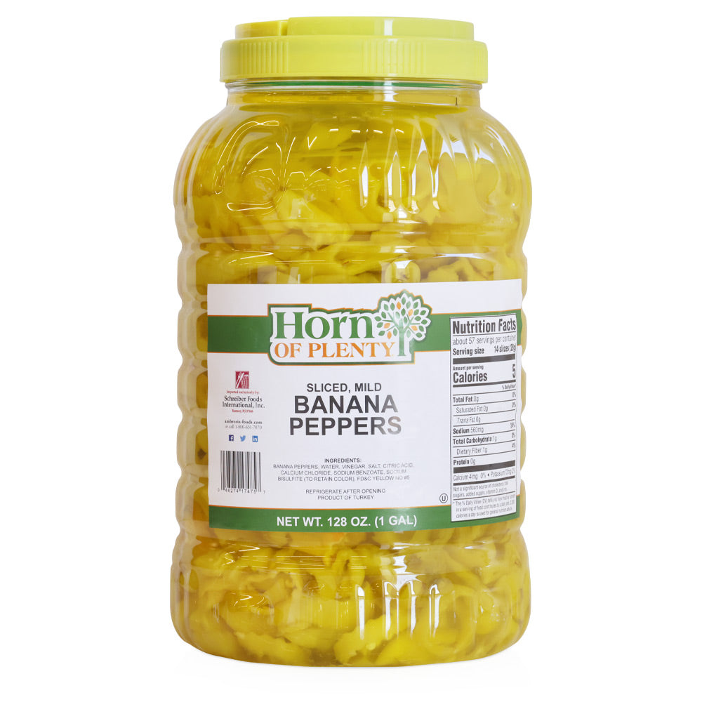 Wholesale Packer Mild Banana Pepper Rings | 1 gl- Bulk