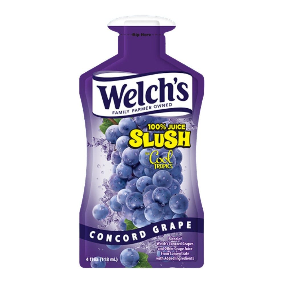 Wholesale Cool Tropics Case Welchs 100% Concord Grape Juice Slush 4Oz- Bulk