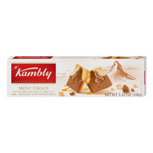 Wholesale Kambly Mont Choco Butter Biscuits With A Tablet Of Milk Chocolate With Nougat Pieces 3.5 Oz Box- Bulk