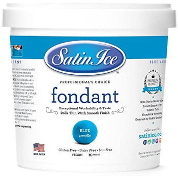 Wholesale Satin Ice Blue Rolled Fondant 5lb- Bulk