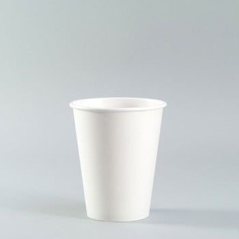 Wholesale Jovials 8 Oz White Paper Hot Cups- Bulk