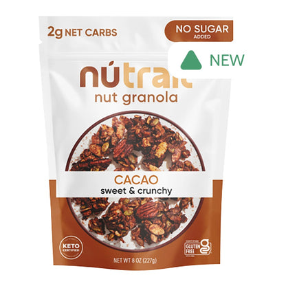 Wholesale Nutrail Nut Granola Cacao 8 Oz Pouch- Bulk