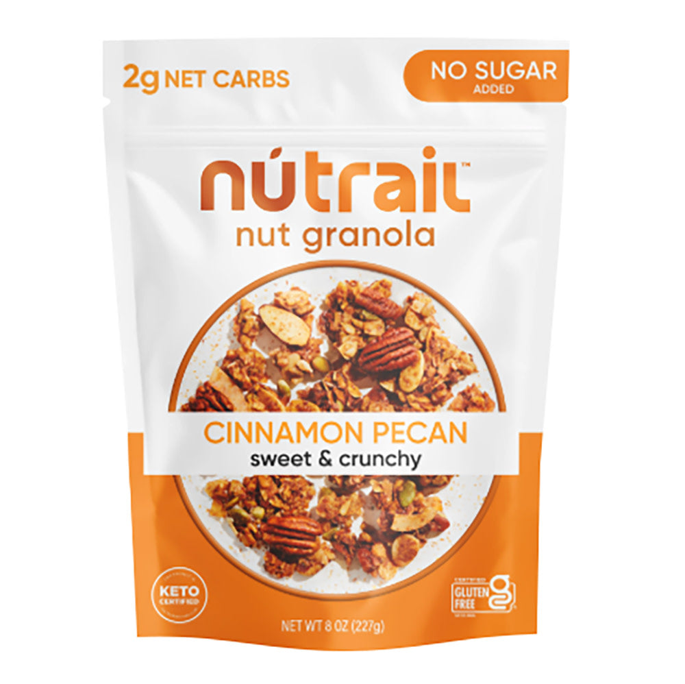 Wholesale Nutrail Nut Granola Cinnamon Pecan 8 Oz Pouch- Bulk