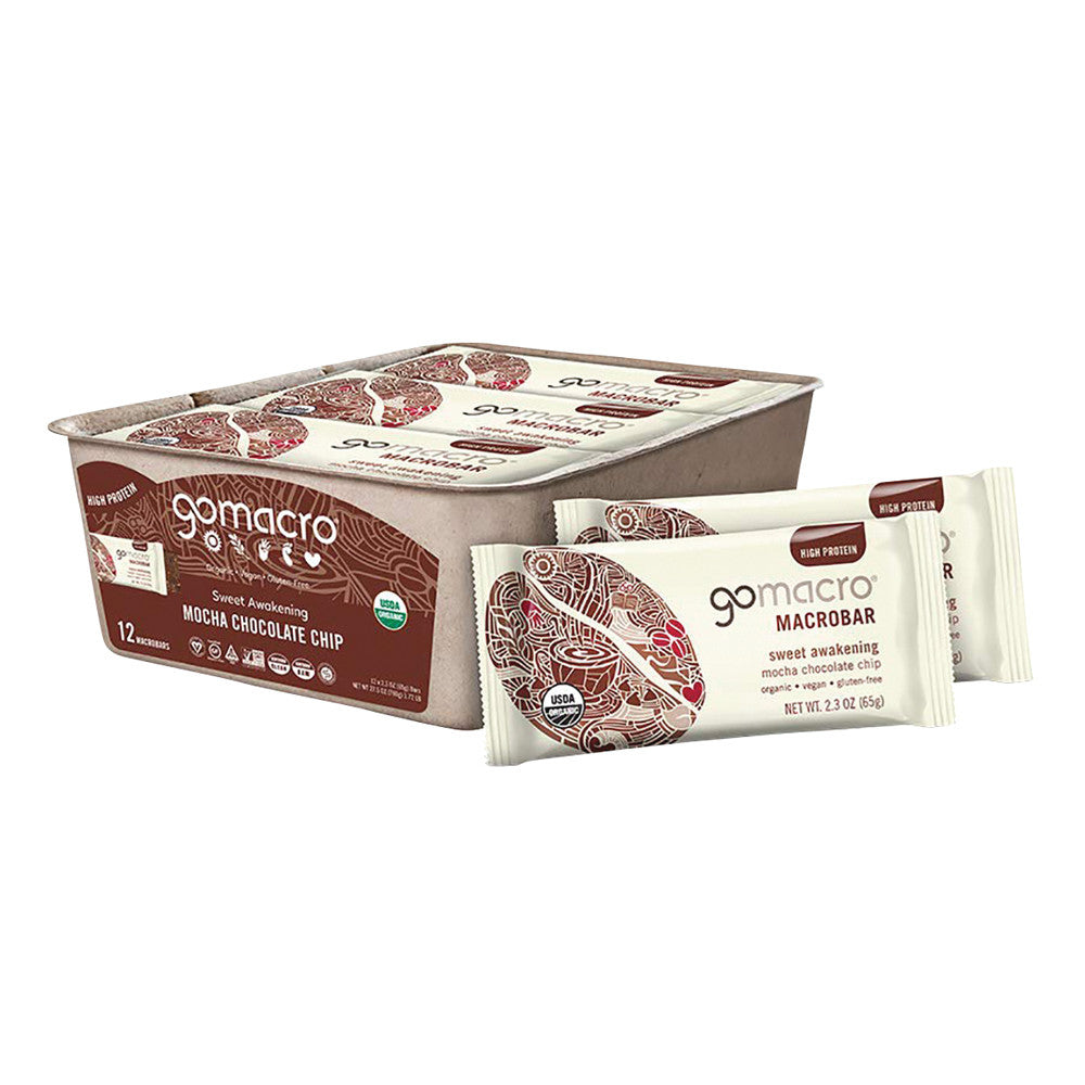 Wholesale Go Macro Mocha Chocolate Chip 2.3 Oz- Bulk