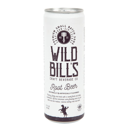 Wholesale Wild Bill’S Soda Root Beer 12 Oz Can 12 Pack- Bulk