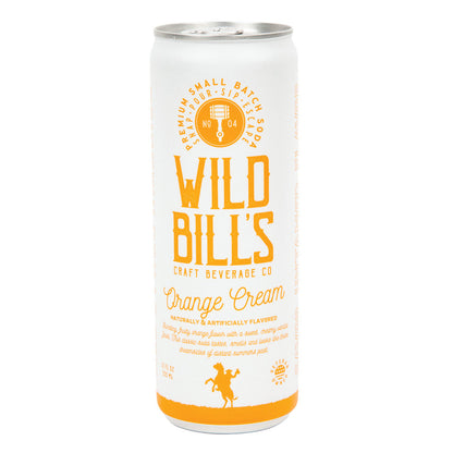 Wholesale Wild Bill’S Soda Orange Cream 12 Oz Can 12 Pack- Bulk