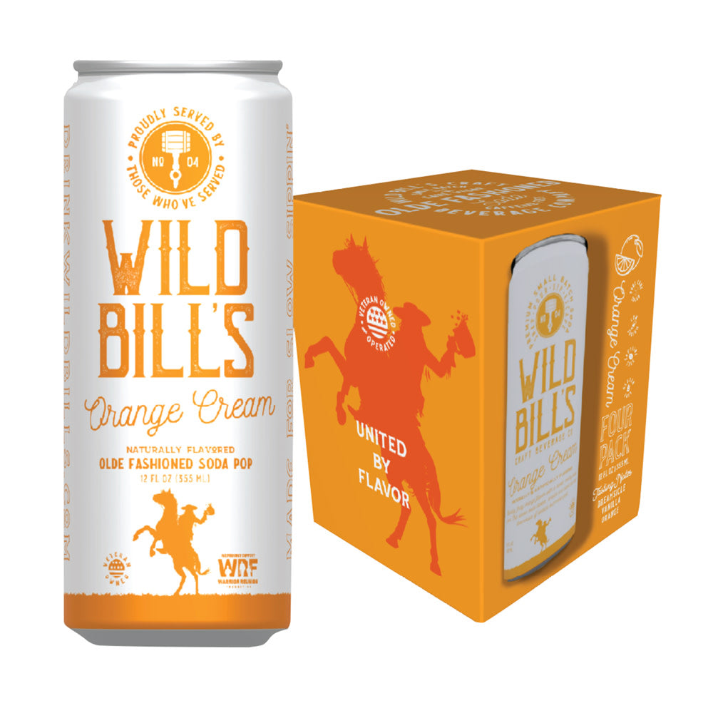 Wholesale Wild Bill'S Orange Cream Soda 12 Oz Can- Bulk