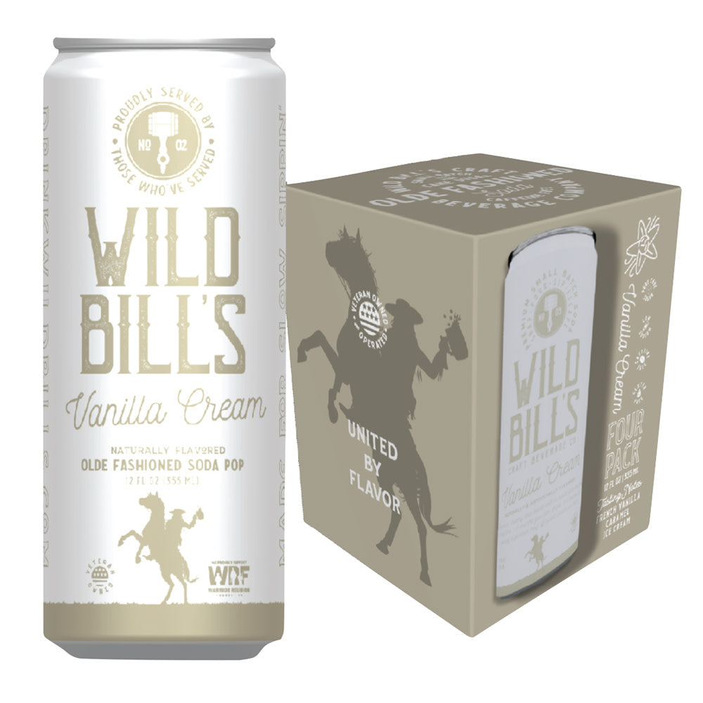 Wholesale Wild Bill'S Vanilla Cream Soda 12 Oz Can- Bulk