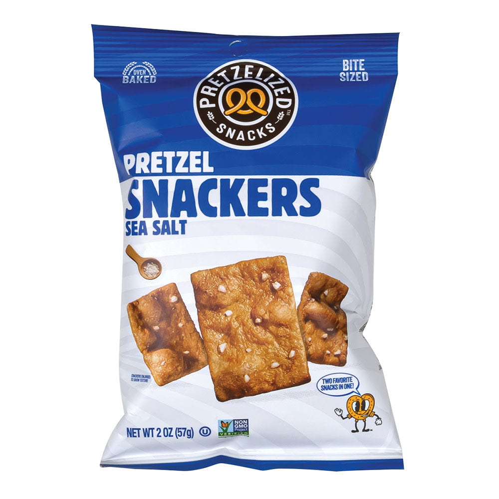 Wholesale Pretzelized Sea Salt Pretzel Snackers 2 Oz Bag- Bulk