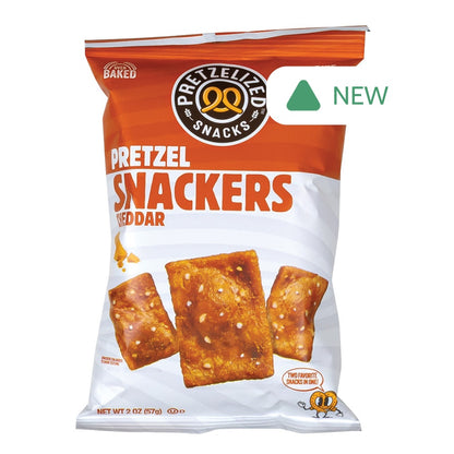Wholesale Pretzelized Cheddar Pretzel Crackers 2 Oz Bag- Bulk