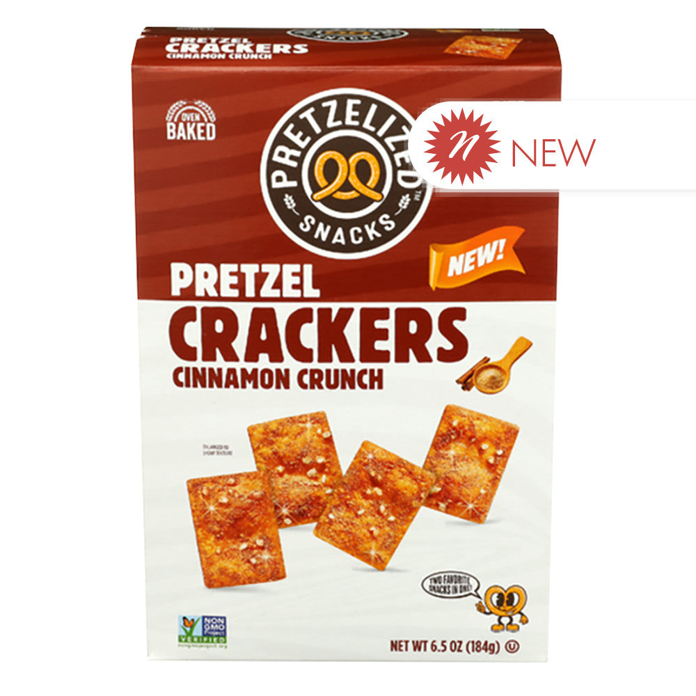 Wholesale Pretzelized - Pretzel Crack Cinnamon Crunc - 6.5Oz - Pk12- Bulk