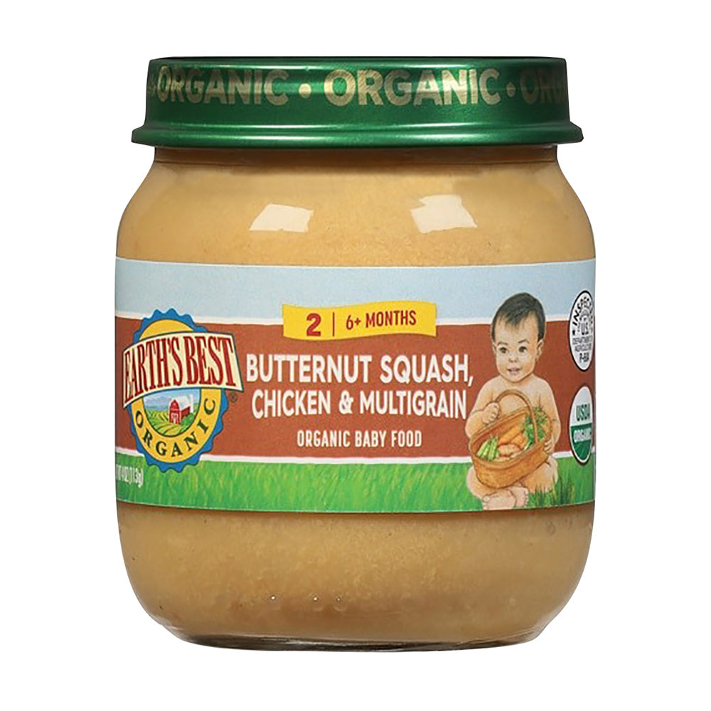 Wholesale Earth'S Best Butternut Squash Chicken Multigrain 4 Oz Jar- Bulk