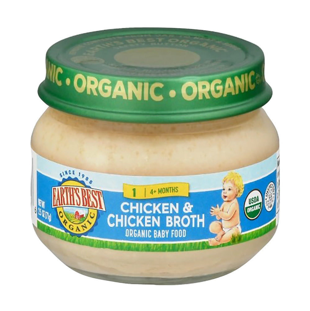 Wholesale Earth'S Best Chicken & Chicken Broth 2.5 Oz Jar- Bulk