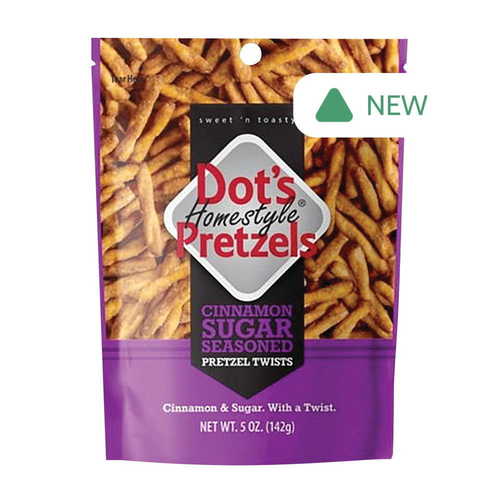 Wholesale Dot’S Pretzels Cinnamon Sugar 5 Oz Pouch- Bulk