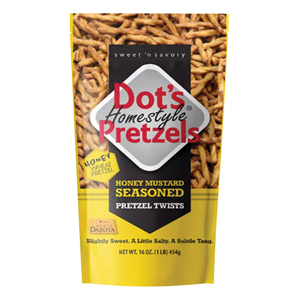 Wholesale Dot’S Pretzels Honey Mustard 16 Oz Pouch- Bulk