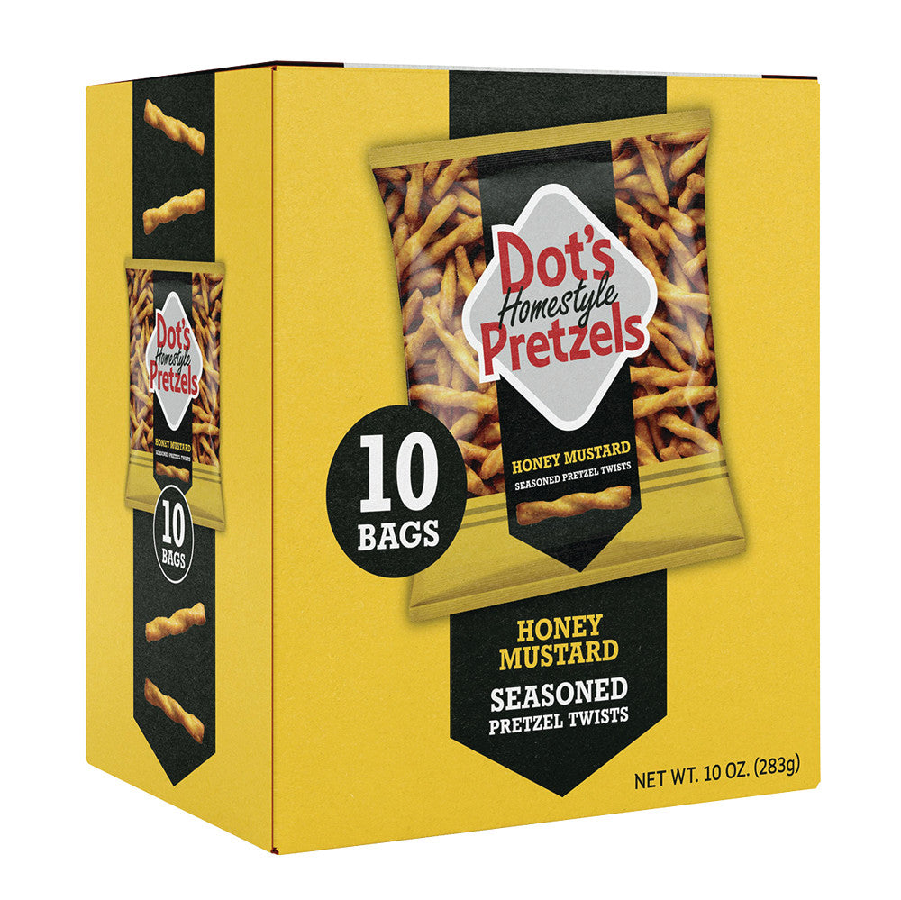 Wholesale Dot’S Pretzels Multipack Honey Mustard 10 Oz Bag 10 Ct Box- Bulk