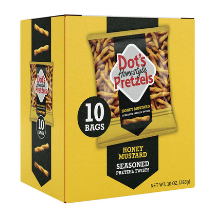 Wholesale Dot’S Pretzels Multipack Honey Mustard 10 Oz Bag 10 Ct Box- Bulk