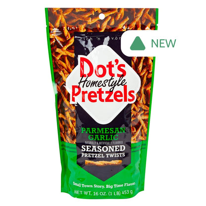Wholesale Dot’S Pretzels Garlic Parmesan 16 Oz Bag- Bulk